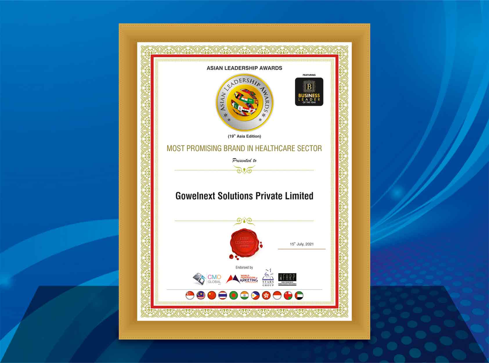Asian Leadership Award - Healthcare Sector